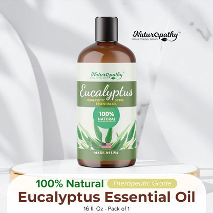 Naturopathy Eukalyptus Ätherisches Öl, therapeutische Qualität, Premium – Ideal für Aromatherapie (500 ml)