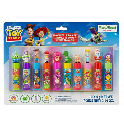 Toy Story 10-teiliger pflanzlicher Lippenbalsam mit Bonustoppern – Make-up-Set für Mädchen, Jungen, Kleinkinder – perfekt zum Verschenken, für Übernachtungen, für Kinder – von Townley Girl