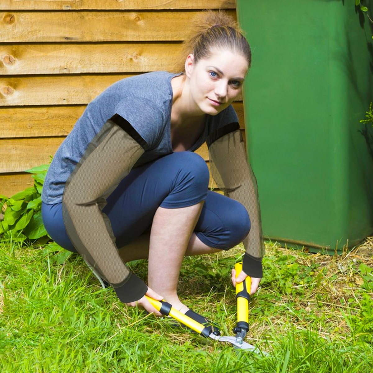 South to East Premium Moskitohüllen für Insekten, 2er-Pack, Zecken-, Fliegen- & Mückenschutz | No-See-Um-Netz für Camping, Wandern, Angeln, Gartenarbeit, verstellbare Armarterie für Erwachsene, inklusive 1 Tragetasche