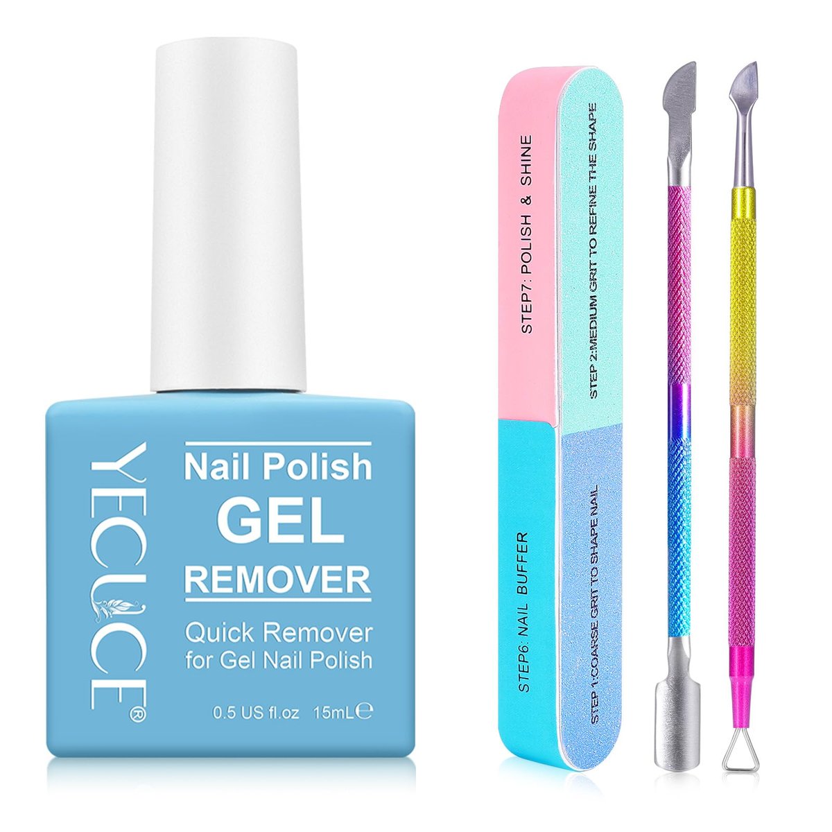 Gel Nagellack Entferner für Nägel, Einfach & Schnell Gel-Nagellack in 3-5 Minuten einweichen, Keine Schäden an den Nägeln, für Salon & Zuhause