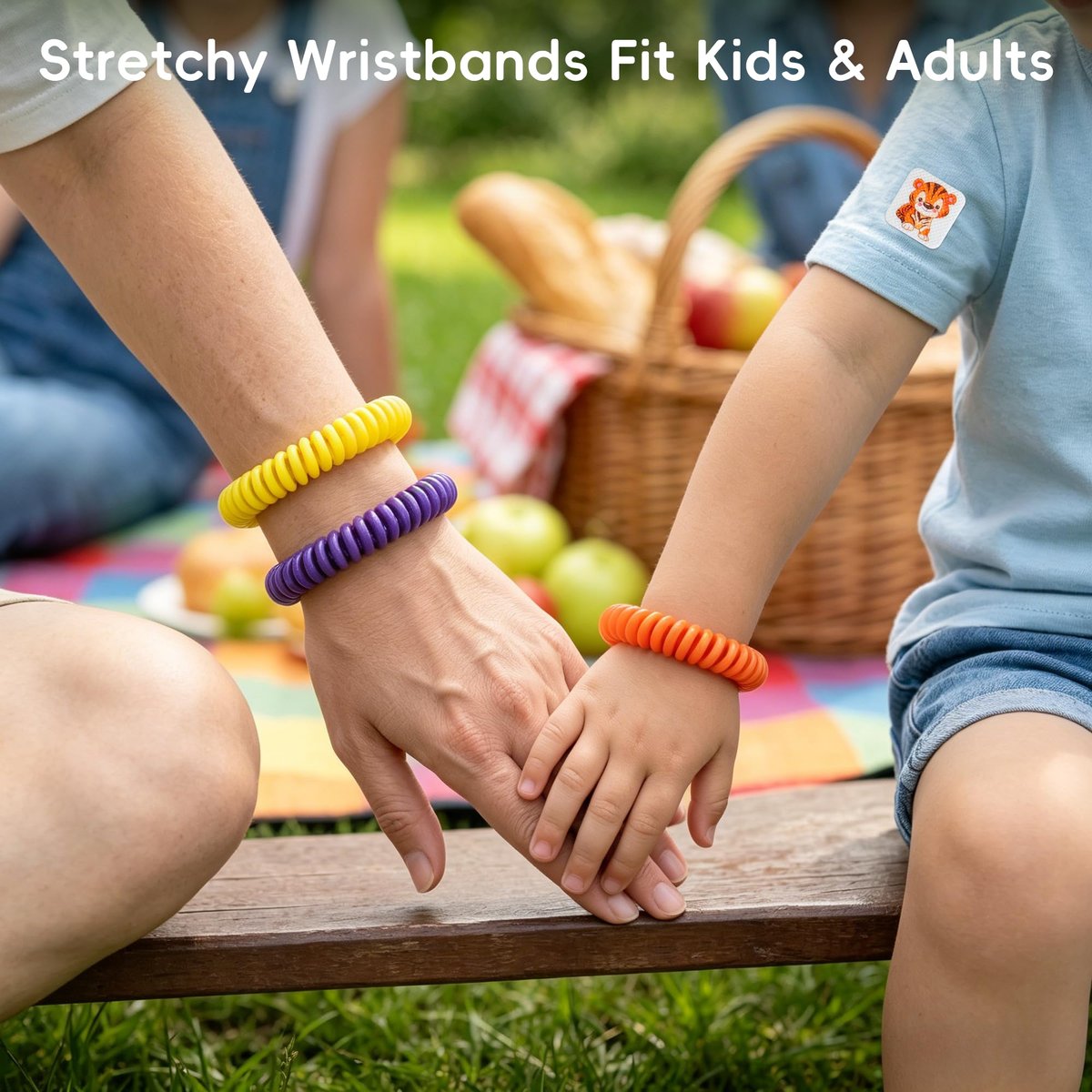 BuggyBands 360er-Pack Mückensticker für Kinder, mit 6 Mückenarmbändern, Insektenschutz-Sticker natürlich, DEET-frei, pflanzliche Inhaltsstoffe, Mückenpflaster für Outdoor und Camping