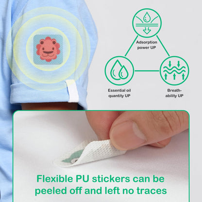 BuggyBands 360er-Pack Mückensticker für Kinder, mit 6 Mückenarmbändern, Insektenschutz-Sticker natürlich, DEET-frei, pflanzliche Inhaltsstoffe, Mückenpflaster für Outdoor und Camping