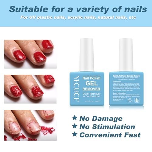 Gel-Nagellackentferner (3er-Pack) – Schnell & Schonend in 3-5 Minuten, für Salon & Zuhause