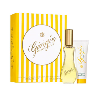 Giorgio Beverly Hills Eau de Toilette 2-teiliges Geschenkset für Damen – Blumiger Duft mit EDT Spray und Body Lotion, 3,0 fl oz