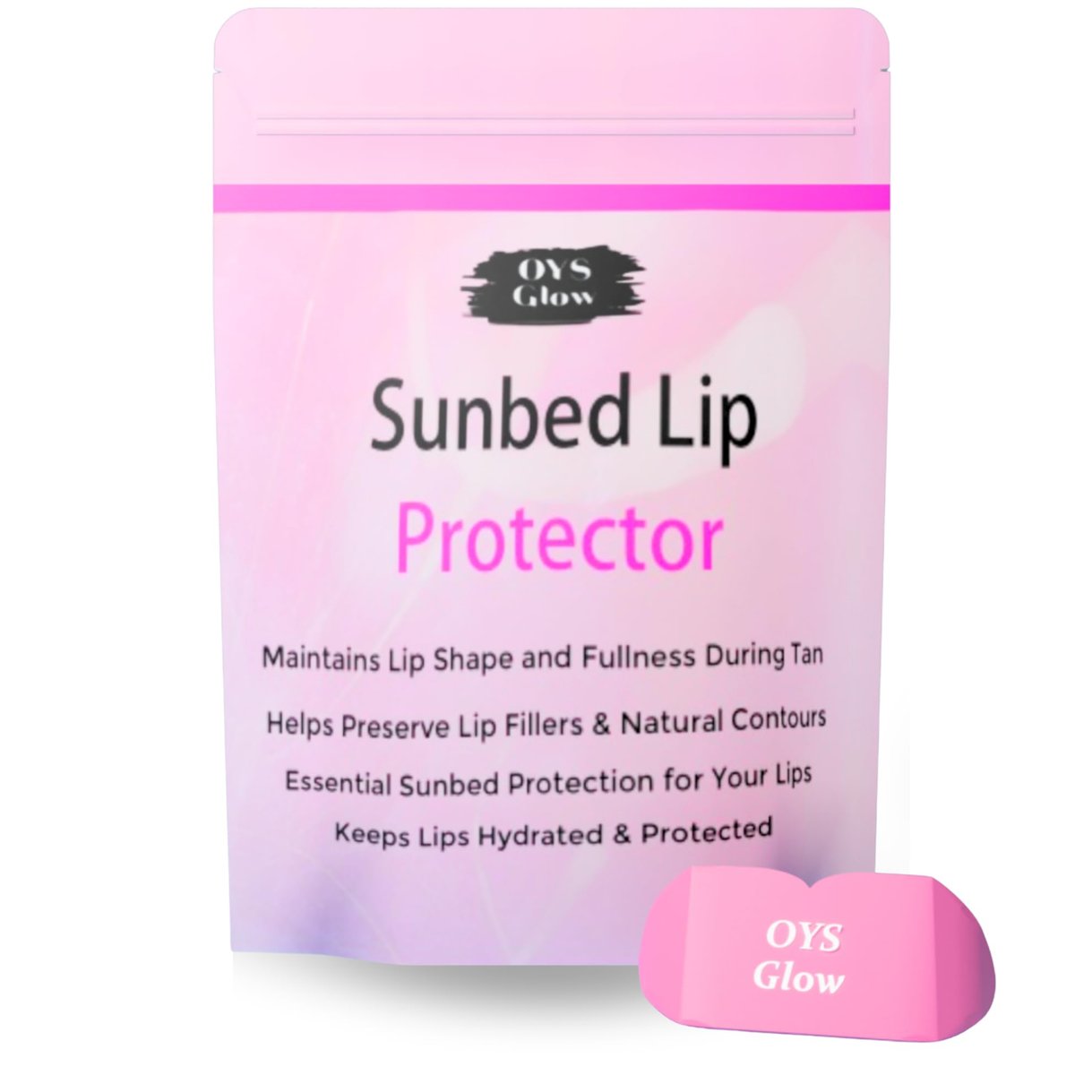 Sunbed Protective Lip Cover – UV Shield für die Lippen beim Sonnenbankbesuch, Silikonmaterial, Hautpflege für Bräunungssessions