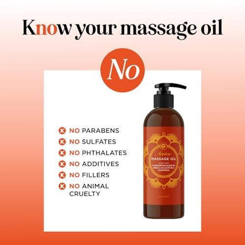 Arnica Massageöl zur Muskelentspannung - Beruhigendes Massageöl für den ganzen Körper mit Kamille, Lavendel, Pfefferminze & Rosmarin - Vegan & Ohne Gentechnik (240 ml)