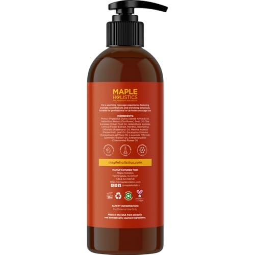 Arnica Massageöl zur Muskelentspannung - Beruhigendes Massageöl für den ganzen Körper mit Kamille, Lavendel, Pfefferminze & Rosmarin - Vegan & Ohne Gentechnik (240 ml)