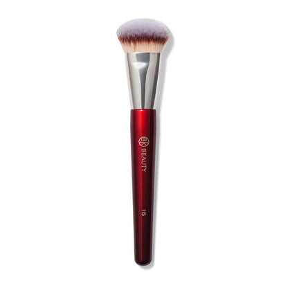 BK BEAUTY 115 Medium Contoured Foundation Pinsel – Konturierter Foundationpinsel für flüssiges Make-up - Make-up-Pinsel für flüssige oder cremige Foundation