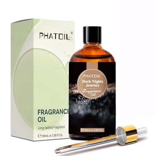 PHATOIL Dark Nights Journey Duftöl für Aromatherapie, 100 ml – Ätherisches Öl für Diffuser, Luftbefeuchter, Yoga, DIY Kerzen- und Seifenherstellung