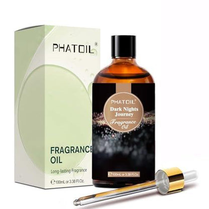 PHATOIL Dark Nights Journey Duftöl für Aromatherapie, 100 ml – Ätherisches Öl für Diffuser, Luftbefeuchter, Yoga, DIY Kerzen- und Seifenherstellung