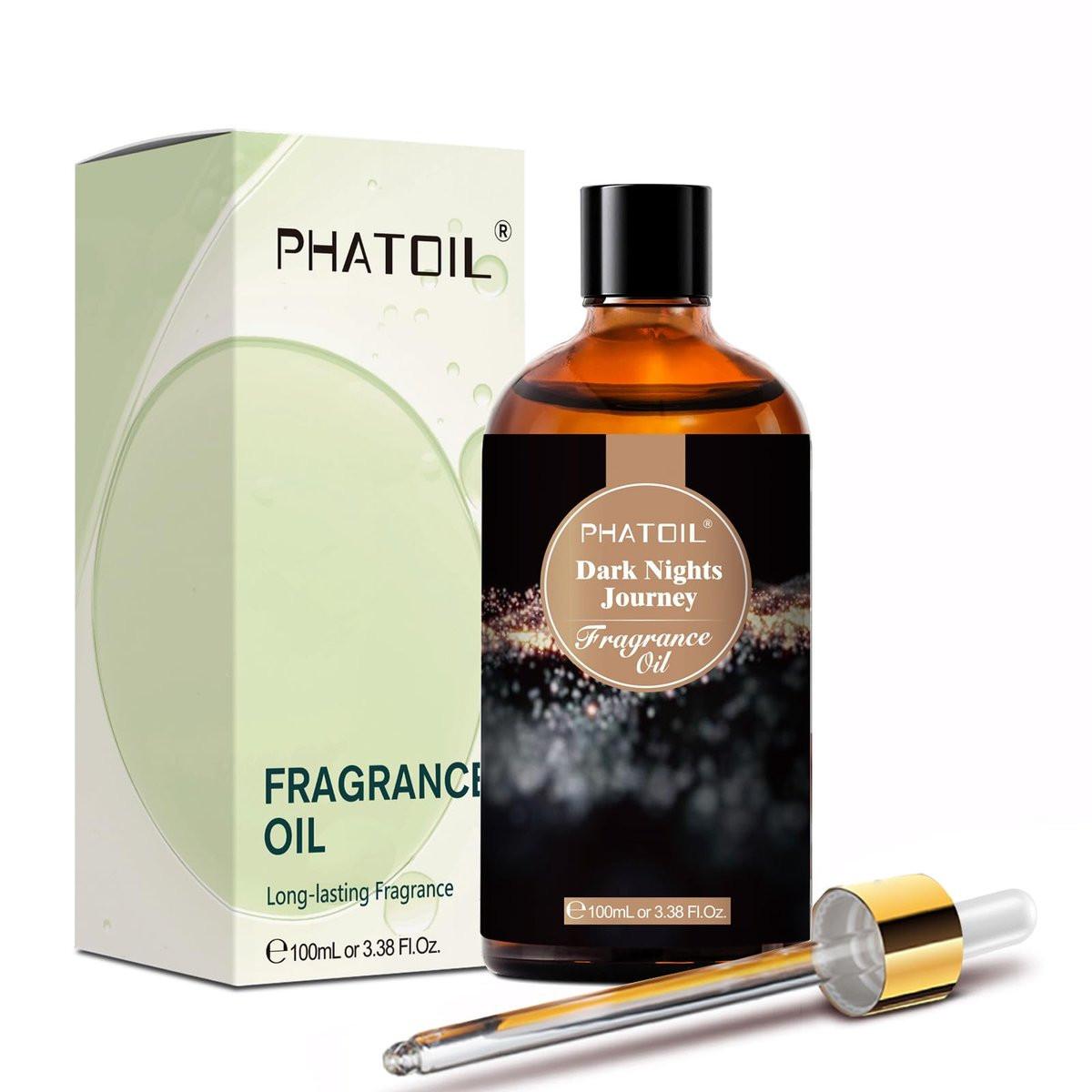 PHATOIL Dark Nights Journey Duftöl für Aromatherapie, 100 ml – Ätherisches Öl für Diffuser, Luftbefeuchter, Yoga, DIY Kerzen- und Seifenherstellung