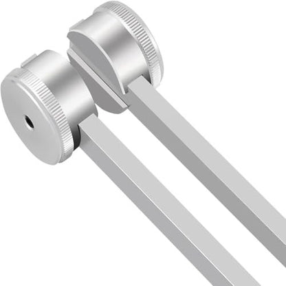 128 Hz Gewichtete Stimmgabel aus medizinischem Edelstahl für Klangtherapie – Professionelle C128 Stimmgabel mit Schlägel, Yoga- und Meditationszubehör