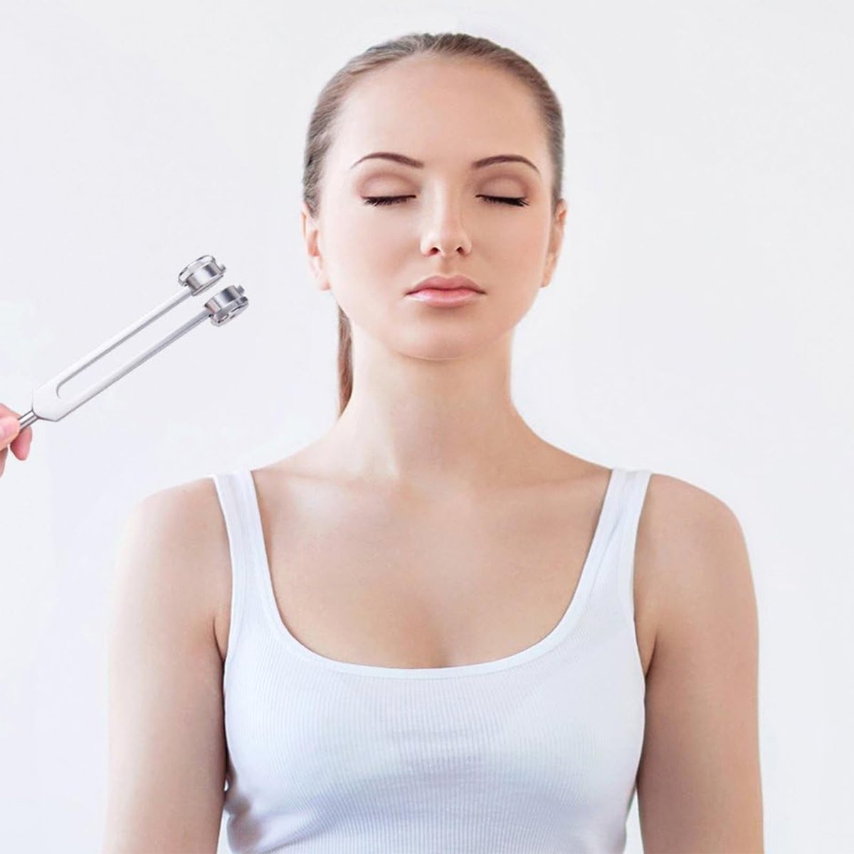 128 Hz Gewichtete Stimmgabel aus medizinischem Edelstahl für Klangtherapie – Professionelle C128 Stimmgabel mit Schlägel, Yoga- und Meditationszubehör