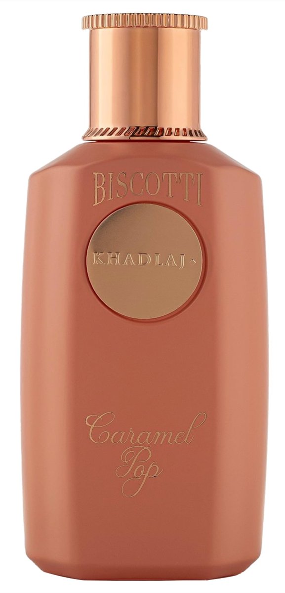 Khadlaj Biscotti Caramel Pop – Süßer, Gourmandiger Duft mit Karamell und Vanille – Extrait de Parfum für Unisex, 100 ml