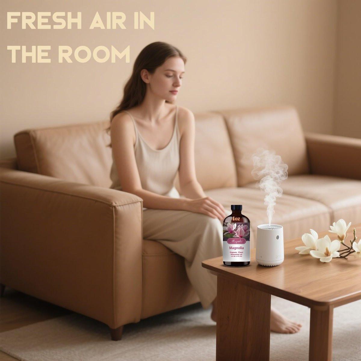 Magnolia Ätherisches Öl – Magnolia Duftöl für Diffuser, Luftbefeuchter, Massage, DIY Kerze, Seife, Yoga, Entspannung, geschenkfertig – MLYNKL (130 ml / 4,33 fl oz)