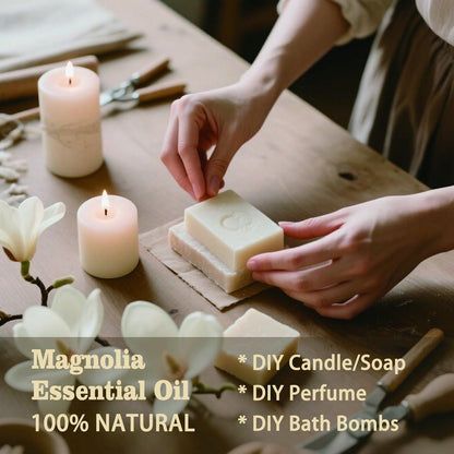 Magnolia Ätherisches Öl – Magnolia Duftöl für Diffuser, Luftbefeuchter, Massage, DIY Kerze, Seife, Yoga, Entspannung, geschenkfertig – MLYNKL (130 ml / 4,33 fl oz)