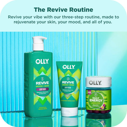 OLLY Body Wash & Body Scrub Mini Pack 4er-Set – Hautbarriere pflegen & reparieren, je 85 g