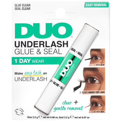 DUO Under Lash Glue & Seal – Klarer Wimpernkleber mit sanfter Entfernung, einfacher 1-Tage-Halt, starker Halt für DIY Wimperncluster