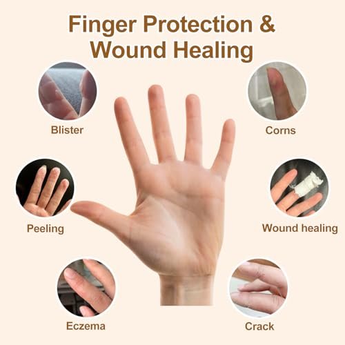 BMKYUET 20 Stück Gel-Fingerlinge – Wiederverwendbare Silikon-Fingerschützer und Daumenschützer, flexible Schutzschilde für steife, schmerzende Finger gegen Trockenheit, Reibung und Hautstress bei täglichen Aktivitäten