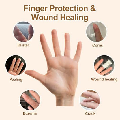 BMKYUET 20 Stück Gel-Fingerlinge – Wiederverwendbare Silikon-Fingerschützer und Daumenschützer, flexible Schutzschilde für steife, schmerzende Finger gegen Trockenheit, Reibung und Hautstress bei täglichen Aktivitäten