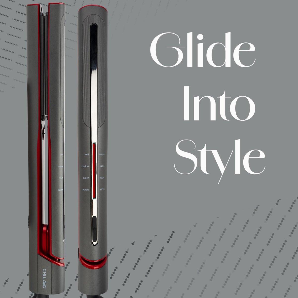 CHI Lava Glide Hairstyling Iron – Keramik-Glätteisen für seidig glattes Haar & langanhaltenden Glanz, 1 Zoll