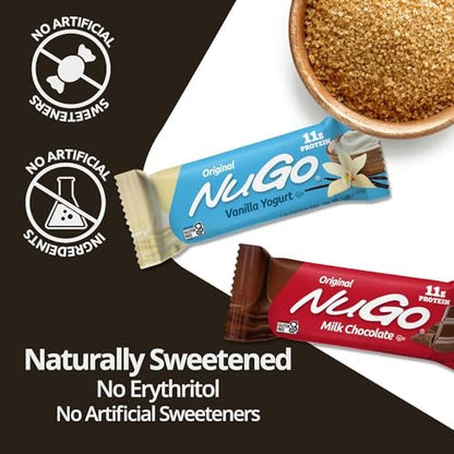 NuGO Dulce de Leche Proteinriegel – 15g Protein, glutenfrei, 15er Pack