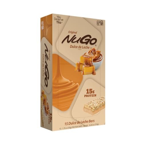 NuGO Dulce de Leche Proteinriegel – 15g Protein, glutenfrei, 15er Pack