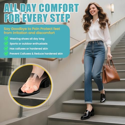 Moleskin Klebepads & Blasenpflaster für Füße - 30 Stück Moleskin Polsterung für Füße, Schuhe, Zehen, Ferse - Blasenprävention Tape-Patch für Gehen, Laufen & Sport - Vielseitig einsetzbar