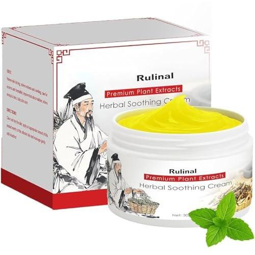 Rulinal Kräuter-Beruhigungscreme - Antibakterielle Naturcreme gegen Psoriasis, Ekzeme & Hautprobleme - 85g