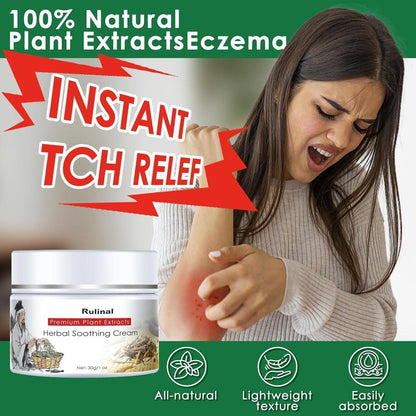 Rulinal Kräuter-Beruhigungscreme - Antibakterielle Naturcreme gegen Psoriasis, Ekzeme & Hautprobleme - 85g