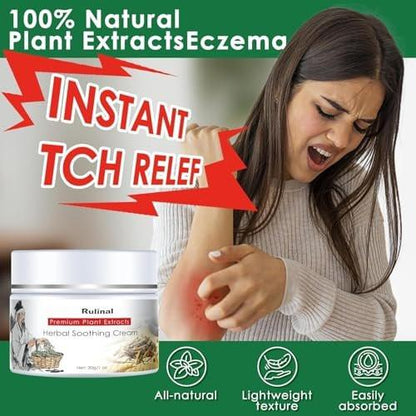 Rulinal Kräuter-Beruhigungscreme - Antibakterielle Naturcreme gegen Psoriasis, Ekzeme & Hautprobleme - 85g