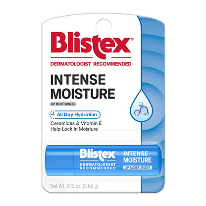 Blistex Intense Moisture – 24h Feuchtigkeits-Lippenbalsam & Pflege für trockene Lippen – mit Ceramiden & Vitamin E, 1 Stück, 3,69 g