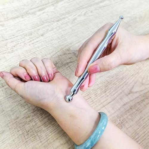 BYYDDIY Doppelkopf-Werkzeug aus Edelstahl für Gesichtsreflexzonenmassage & Triggerpunktmassage – Tiefengewebsmassagegerät (P-L)
