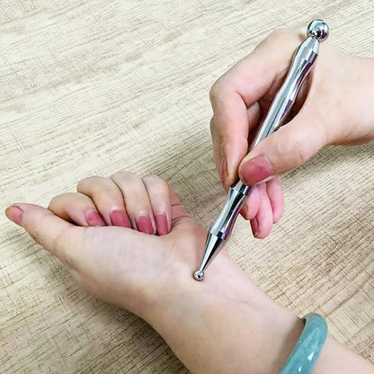 BYYDDIY Doppelkopf-Werkzeug aus Edelstahl für Gesichtsreflexzonenmassage & Triggerpunktmassage – Tiefengewebsmassagegerät (P-L)