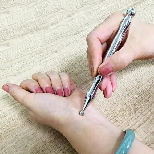 BYYDDIY Doppelkopf-Werkzeug aus Edelstahl für Gesichtsreflexzonenmassage & Triggerpunktmassage – Tiefengewebsmassagegerät (P-L)