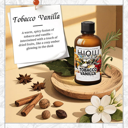 HIQILI Tobacco Vanilla Duftöl für Diffuser – Inspiriert von T.Ford Tobacco Vanille – 30 ml