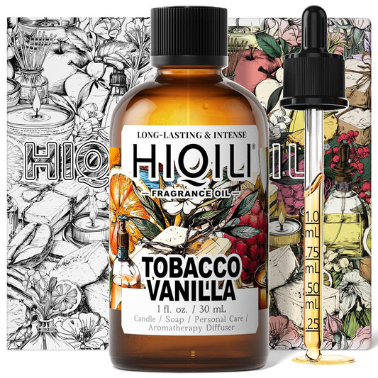 HIQILI Tobacco Vanilla Duftöl für Diffuser – Inspiriert von T.Ford Tobacco Vanille – 30 ml