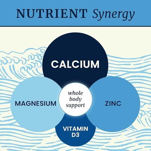 Calcium Magnesium Zink D3 Kapseln | Starke Knochen, Gesunde Zähne & Immununterstützung | Calciumcitrat, Magnesium und Zink mit Vitamin D3 | 4-in-1 Cal Mag Supplement | 90 Tabletten (1 Monatsvorrat)