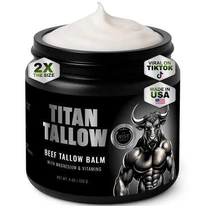 Beef Tallow Hautbalsam mit Magnesium – Bio Weidefleisch-Talg & Manuka Honig für Gesicht, Körper, Schlaf & Muskelentspannung