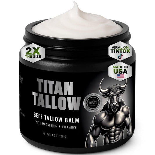 Beef Tallow Hautbalsam mit Magnesium – Bio Weidefleisch-Talg & Manuka Honig für Gesicht, Körper, Schlaf & Muskelentspannung