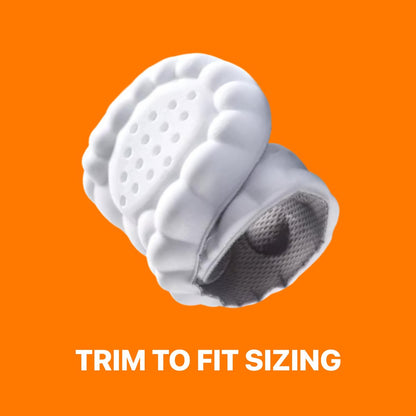 4D Cloud Einlegesohlen für Herren - Memory Foam Sohlen für Schuhe und Stiefel - Zuschneidbare Einlagen gegen Fußschmerzen und Ermüdung (Schwarz, L)