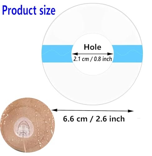 30 Stück wasserdichte Infusionsstellen-Pflaster für CGM-Sensoren, kompatibel mit Medtronic 780G/770G, Tandem t:Slim X2/Mobi – hypoallergene Klebepflaster mit 0,8 Zoll Loch, 14 Tage Tragedauer, vorgeschnittene atmungsaktive transparente Pflaster
