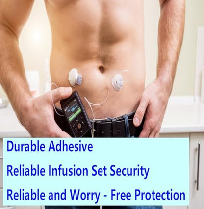 30 Stück wasserdichte Infusionsstellen-Pflaster für CGM-Sensoren, kompatibel mit Medtronic 780G/770G, Tandem t:Slim X2/Mobi – hypoallergene Klebepflaster mit 0,8 Zoll Loch, 14 Tage Tragedauer, vorgeschnittene atmungsaktive transparente Pflaster