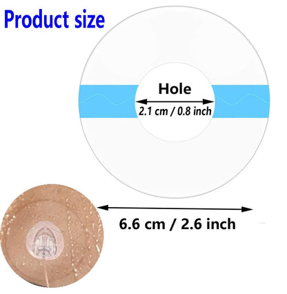 30 Stück wasserdichte Infusionsstellen-Pflaster für CGM-Sensoren, kompatibel mit Medtronic 780G/770G, Tandem t:Slim X2/Mobi – hypoallergene Klebepflaster mit 0,8 Zoll Loch, 14 Tage Tragedauer, vorgeschnittene atmungsaktive transparente Pflaster