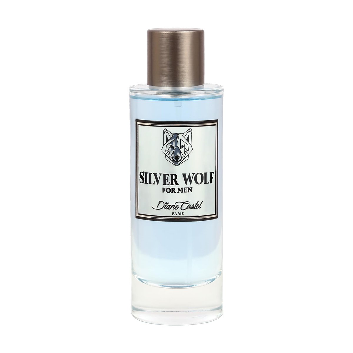 Diane Castel Silver Wolf - Woody Citrus Duft - Herren Cologne - Herrenparfüm mit Kopfnoten von Elemi, Bergamotte und Mandarine - 100 ml