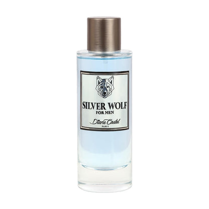 Diane Castel Silver Wolf - Woody Citrus Duft - Herren Cologne - Herrenparfüm mit Kopfnoten von Elemi, Bergamotte und Mandarine - 100 ml