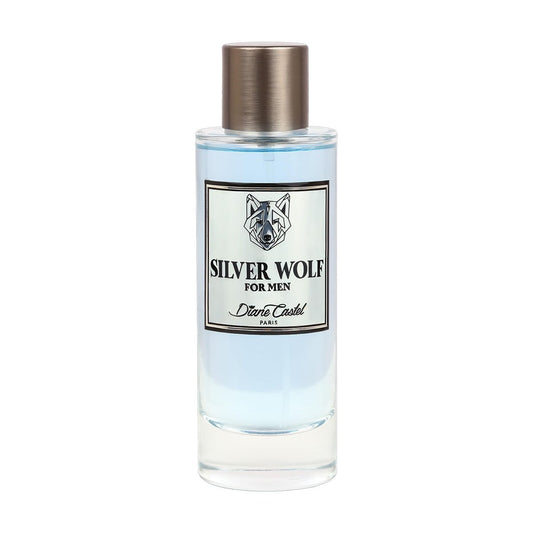 Diane Castel Silver Wolf - Woody Citrus Duft - Herren Cologne - Herrenparfüm mit Kopfnoten von Elemi, Bergamotte und Mandarine - 100 ml