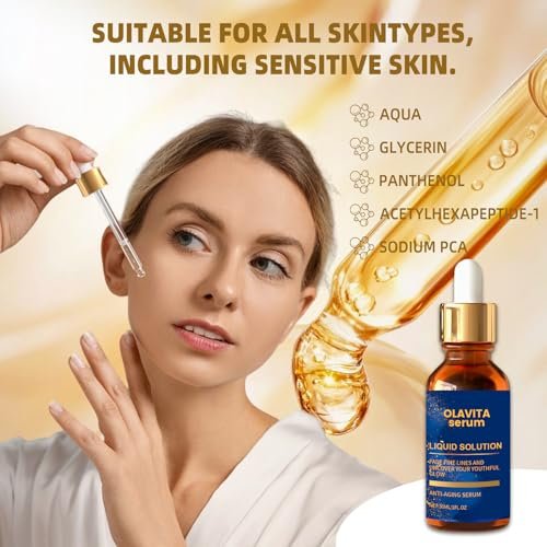 Olavita Serum – Anti-Aging Gesichtsserum mit Vitamin C & E für jugendlichen Glow