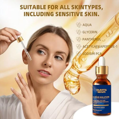 Olavita Serum – Anti-Aging Gesichtsserum mit Vitamin C & E für jugendlichen Glow