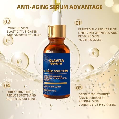 Olavita Serum – Anti-Aging Gesichtsserum mit Vitamin C & E für jugendlichen Glow